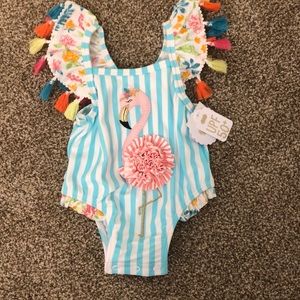 Baby Mudpie Flamingo Swimsuit